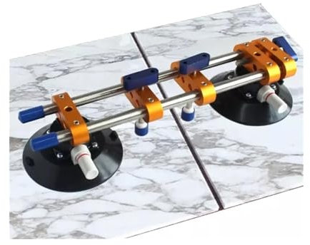 Colocador manual de juntas sin costuras con ventosa ajustable de 6 pulgadas for unir losas de piedra, nivelar y pegar piedras. Para levantar vidrios grandes Elevación estable