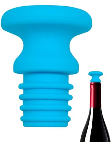 Lunaobrik Tapón de vino de silicona, tapas de cierre para botellas de vino, tapones de sellado flexibles, gadgets decorativos para bebidas espirituosas, soda , mujeres, ideas de regalo, accesorios