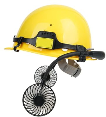 Ceprznvey Casco para Adultos | Casco de Seguridad Aireado - Equipo Ergonómico con 2 Ventiladores para Trabajo Exterior, Astillero, Poda y Forestal
