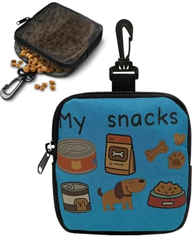 Borsa Porta Snack per Addestramento Cani | Portaoggetti da Vita Regolabile - Tasca Porta Snack per Cani di Piccola Taglia - per Passeggiate Outdoor Campeggio Viaggi Escursioni Avventura