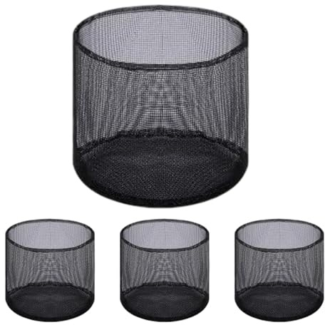 Maceta Acuática - 4 Piezas Malla PVC Transpirable Reutilizables Resistente | Macetas para Plantas Acuáticas de Estanque | para Decoración de Exteriores, Terraza, Jardín, Balcón, Hogar y Patio