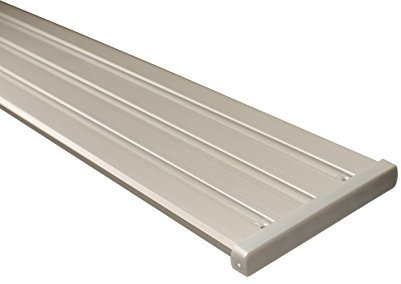 Gardinenschiene 3 und 4 läufig aus Aluminium in alu silber, 100 cm