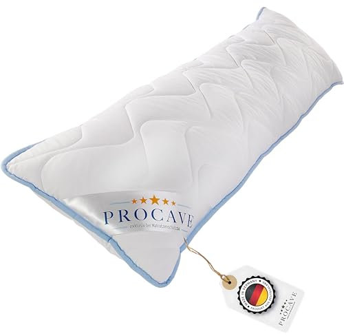 PROCAVE Seitenschläferkissen Top Cool - Kissen lang - atmungsaktives Schlafkissen - Kissen für Seitenschläfer - Body Pillow waschbar - Komfortkissen gegen Rückenschmerzen - Made in Germany - 40x200cm
