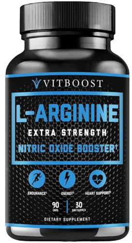 L Arginine Capsules with L-Citrulline 1500mg - Nitric Oxide Booster for Stamina, Muscle, Energy & Vascularity - L-Arginine and Essential Amino Supplement for Extra Strength | 30 Days Supply | 90 Count