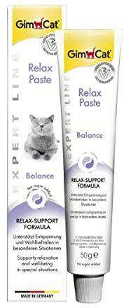 GimCat EXPERT LINE Relax Paste - Funktionaler Katzensnack unterstützt Entspannung und Wohlbefinden der Katze - 1 Tube (1 x 50 g)
