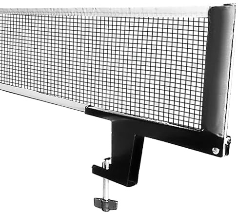 Alephnull Table Tennis Net and Post Set Folding Ping Pong Net and Post Kit (svart)