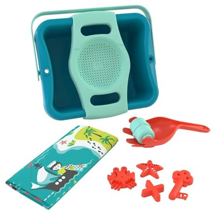 TP Toys Dig And Explore Accessory Kit - With Dig And Explore Mat, 4 Treasure Accessories, Dual-use Scoop, Sieve And Storage Bucket. 4 Pieces Of Treasure Hidden Amongst Shipwrecks - For 3+ Years