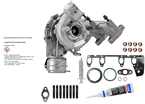 ATEC Germany 1x Turbolader, inkl. Montagesatz, Kompatibel mit A udi A3, SEAT ALTEA, LEON, TOLEDO, SKODA OCTAVIA 2, SUPERB 2 Kombi (3T5), VW CADDY, EOS, GOLF PLUS 5, GOLF 5, JETTA, PASSAT B6, TOURAN