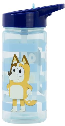 Kvadratisk drickflaska 510 ml Blue Cool Day