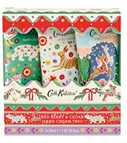 Cath Kidston Christmas Legends-Hand Cream Trio - Set of 3 x 30ml Tubes, Keeps Your Hands Soft and Smooth