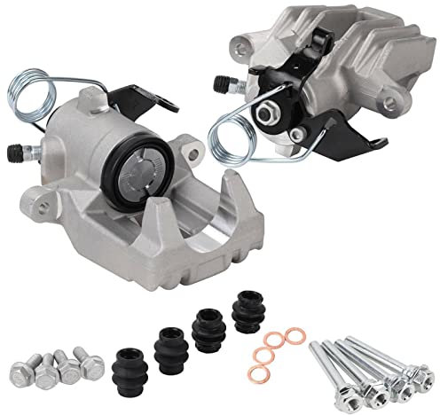 Youyijia 2PCS Brake Caliper Rear for Left Right Golf MK4 1998-2005 1.4 1.6 1.8T 1.9 TDI 2.0 With Repair Kit Silver
