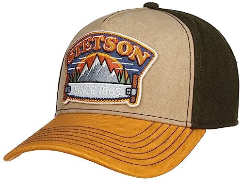 Stetson Hacksaw Trucker Cap - Kappe aus 100% Baumwolle - Klassische Basecap im Holzfäller-Look - Unisex - Ganzjährig - Größenverstellbar beige One Size