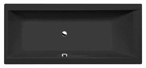 Cleo Vasca da bagno 170 x 70 cm, 170 x 75 cm o 180 x 80 cm, nero opaco (170 x 70 cm)