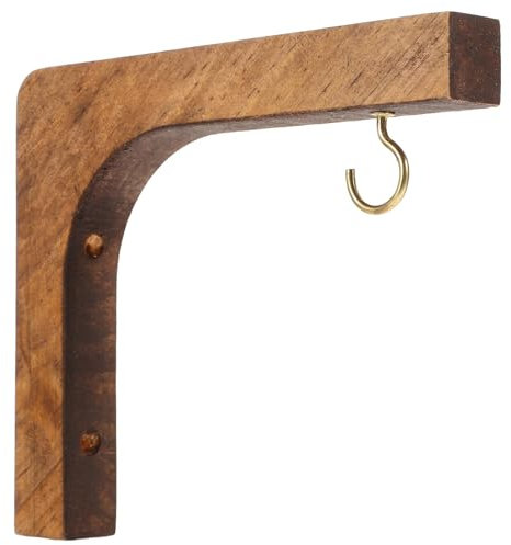 Yardwe Wandhaken Holz Pflanzen, Nordischer Stil, Ideal FüR Pflanzer VogelhäUschen Laterne Windspiele Wandleuchter