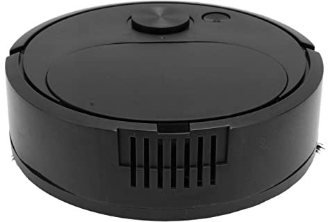 Aspiradoras Robotizadas, Aspiradora Robótica, Robot de Barrido Inteligente, Carga USB ABS, Evitación Automática, Limpieza Eficiente de Alfombras y Pisos de Madera (Black)