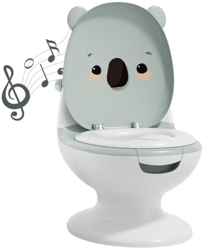 POOPIES | Pot bébé toilette Koala | Vrai bruit de chasse d'eau | Apprentissage proprété | Toilette enfant | Animaux