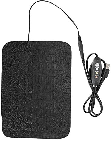 Asixxsix Reptilien-Heizmatte, USB PU-Leder Terrarien-Heizmatte wasserdichte Untertank-Heizung Anti Kratzer Untertank-Heizmatte, Haustierzubehör für Reptilien, Schildkröte, Schildkröte (S)
