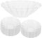 HIAKDOFT 12 Pezzi Raccoglitore di Gocce di Portacandele Raccogligocce per Candele Coniche Piastra Antigoccia per Candele Porta Candele Votive Piatto di Candele Transparent Bicchiere