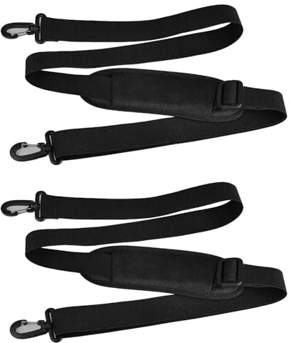 2 Piezas Correas para Bolsos, Correa de Hombro Ajustable Universal con Gancho Giratorio de Plástico, para Bolsa de Viaje, Bolsas de Deporte, Bolsa de Ordenador Portátil, Bolsas de Hombro, 160 cm