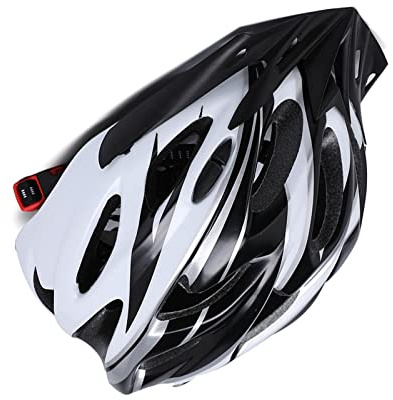 Naroote Casco da Bici Ruolo di Avvertimento Casco con Fibbia Regolabile per Uomo Donna da Motociclismo per attività all'aperto Prolungate Rosso EPS PC (#3)