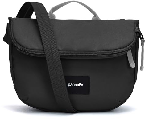 Pacsafe Slingsafe 200 GII Cross-Body Shoulder Bag, Jet Black, One Size, Pacsafe Go Anti Theft Saddle Crossbody