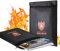 Fireproof Document Bag, 15 x 11 Solid Silicone Coated Fire Resistant & Water Resistant Money Fireproof Safe Storage for Jewelry, Zipper Closure for Maximum Protection
