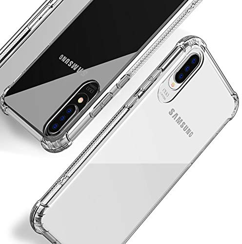 Beetop Kompatibel Mit Samsung Galaxy A50 Hülle Schutzhülle [Verdickung an 4 Seite] Handyhülle Transparent Weiche Silikon TPU Rückschale Case Cover Für Samsung Galaxy A50/A50s/A30s - Durchsichtig(WSJ)