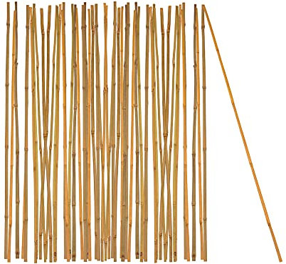 BigDean 50x Pflanzstab Bambusstab 105 cm x 8-10 mm Bambus Rankhilfe Pflanzstab Tonkinstab 100% Naturprodukt Pflanzstäbe Bambusstäbe Bambusstangen