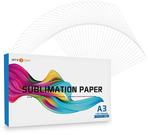 HTVRONT Sublimation Paper 11x17 inches - 150 Sheets Inkjet Sublimation Paper Compatible with Inkjet Printer 120gsm…