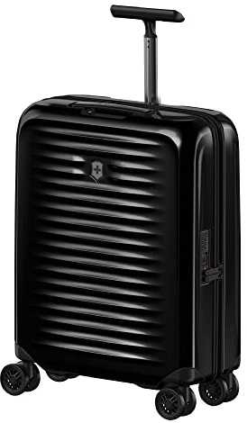 Victorinox Airox Global Hardside Carry-On, Handgepäckkoffer Klein, Trolley, Leicht, Damen/Herren, 55 x 40 x 20 cm, 33 Liter, Schwarz