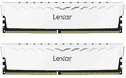 Lexar THOR DDR4 RAM 16GB Kit (8GB x 2) 3600 MHz, DRAM 288-Pin UDIMM Desktop Memory, XMP 2.0 Hochleistungs Arbeitsspeicher, CL18-22-22-42, 1.35V (LD4BU008G-R3600GDWG)