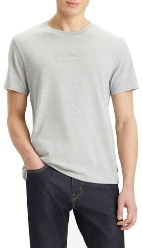 Levi's Graphic Crewneck Tee T-shirt, Corded Batwing Mhg, S Uomo