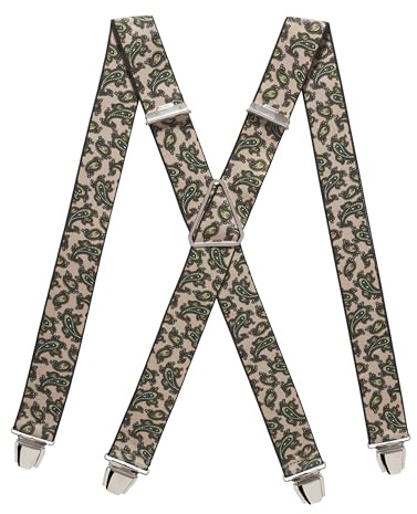 PIERROT Tirantes para Hombre - Clips Extra Fuerte - Sólidos y Artesanales para Hombres Garantía de por vida - Tirantes para Pantalones - Una Talla Para Todos