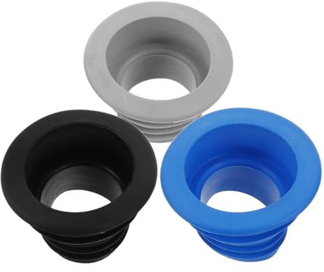Cabilock 3piezas Juntas De Silicona para Tubería De Lavadora Tapón De Drenaje Anillo De Sellado para Cocina Baño Lavadero Reflujo Protección contra Desbordamiento