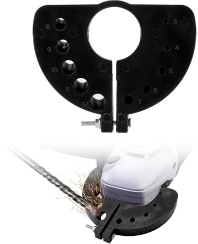 Drill Bit Sharpener for All Bits, 0.6in Thickening Ten Hole Models Multi-Use Power Angle Grinder Drill Sharpener Replacement Practical Grinding Attachment Tool for Various Electric Drills(Black)