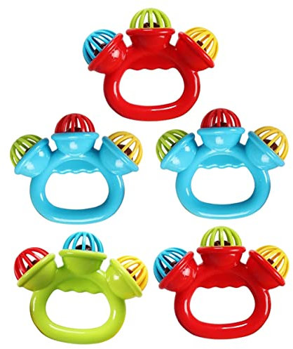 TOYANDONA 5stücke Beißspielzeug Für Rasselgeräusch Weicher Zahngelingspieler Zum Kauen Beißring Zum Und Entspannen Für Kleinkinder