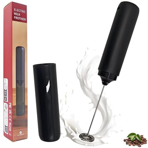 Montalatte Elettrico Frullino, Montalatte Portatile, Montalatte Elettrico, Ricaricabile Frullino Montalatte, Frullino Montalatte USB, Frullino Montalatte di Latte per Caffè, Latte, Cappuccino, Matcha