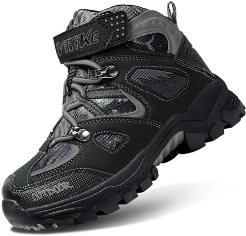 VITIKE Kids Snow Boots Outdoor Walking Boots Warm Winter Trekking Boots