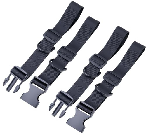 Tuwonwa 2 Pairs Backpack Chest Strap, Quick Release Backpack Sternum Strap with Sliding D-Rings, Universal Replacement Chest Belt for Hiking, Cycling, Running, Camping and Outdoor Activities