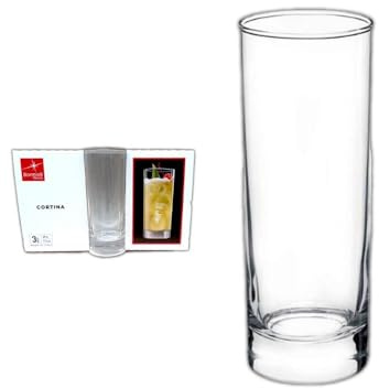 BORMIOLI, bicchieri bibita cortina, 27,5cl, vetro, confezione da 3 unità