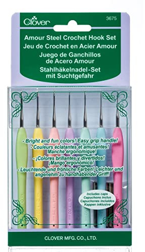 Clover Amour Steel Crochet Hook Set