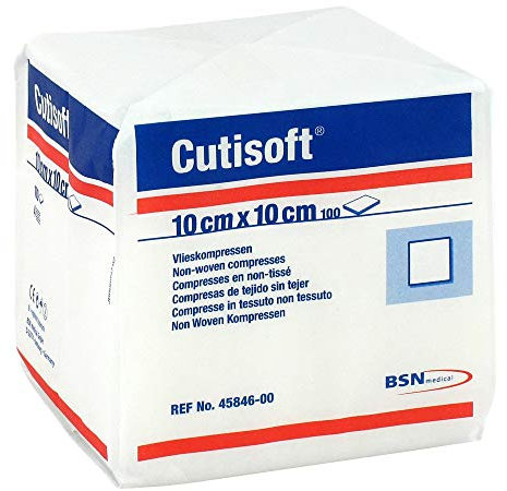 CUTISOFT Vlieskompressen 10x10 cm unsteril 100 St