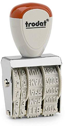 Trodat 1020 - Timbro datario a nastro, 5 mm [versione tedesca]