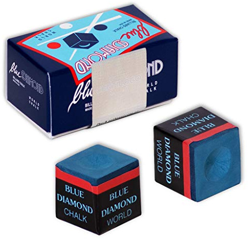 Blue Diamond Billiard Chalk w/Certilogo Protection 2 pcs