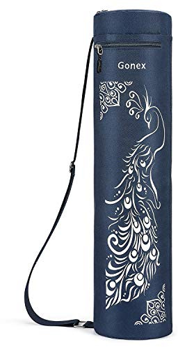 Gonex Yoga Mat Bag, Full-Zip Mat Carrier, Dark Blue