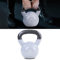 RAMROXX 16 kg Gusseisen Vinyl Kettlebell Kugelhantel Premium Schwunghantel Schwarz Grau
