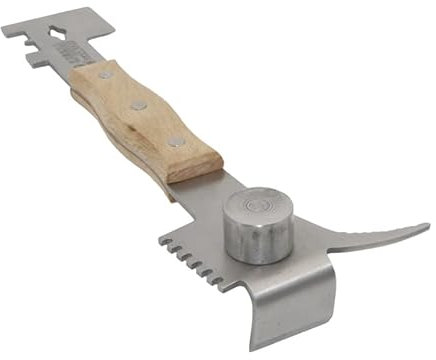 Imker Werkzeug Stockmeißel Wagenheber Wabenkratzer Multifunktionswerkzeug Allroundtalent mit Hammer und Nagelzieher auch als Geschenk