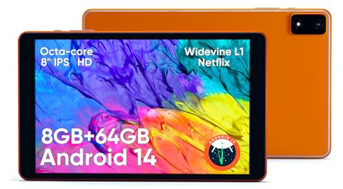 Callsky-Tab Ctab 8, Black, 8 GB RAM, 64 GB, Android 14, Octa-Core, 8 inches, Wi-Fi, Bluetooth 5.4, 5G, 4000 mAh Battery, 6 hours, 1280 x 800, Tablet