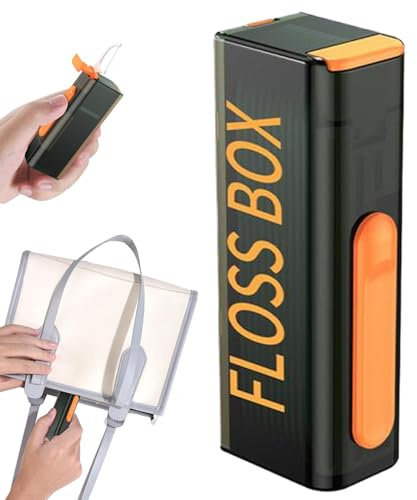 Distributore di filo da viaggio porta filo scatola di immagazzinaggio per il supporto del filo organizzatore automatico di stoccaggio pop dispenser filo portatile con 10 plettri di filo