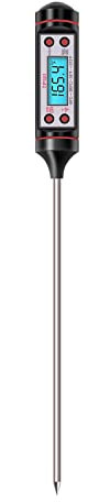 melairo Thermomètre pour Aliments, Thermomètre pour la Cuisson des Aliments, Thermomètre de Cuisine, Thermomètre à Viande, Thermomètre à Viande Numérique à Sonde Longue